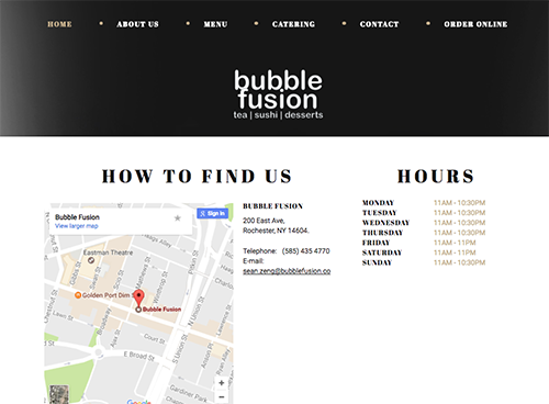 Bubble Fusion Website